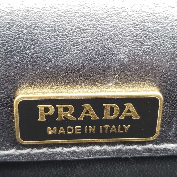 100% Authentic Prada Cahier Black Clutch Shoulder Bag - Picture 15 of 16